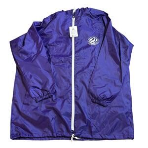 Defenders of Wildlife PET Recycled Packable Purple Windbreaker One Size Outdoors